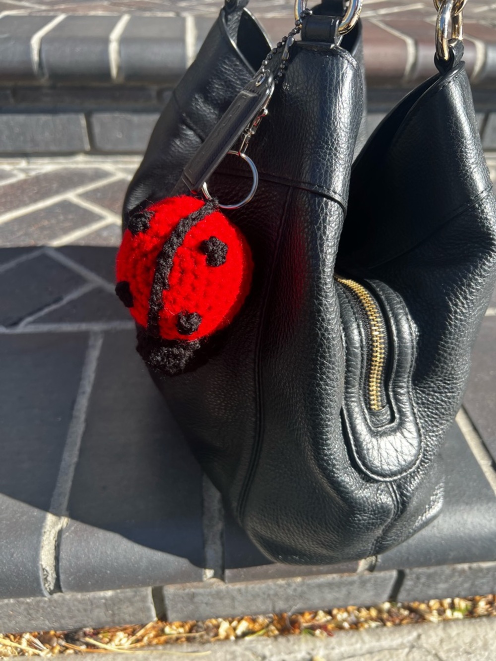 3/$20 Hand Crocheted Lucky Little Ladybug Keychain! - Picture 5 of 16
